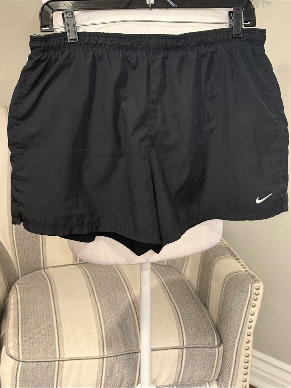 Nike Black Women's Running Shorts with Swoosh